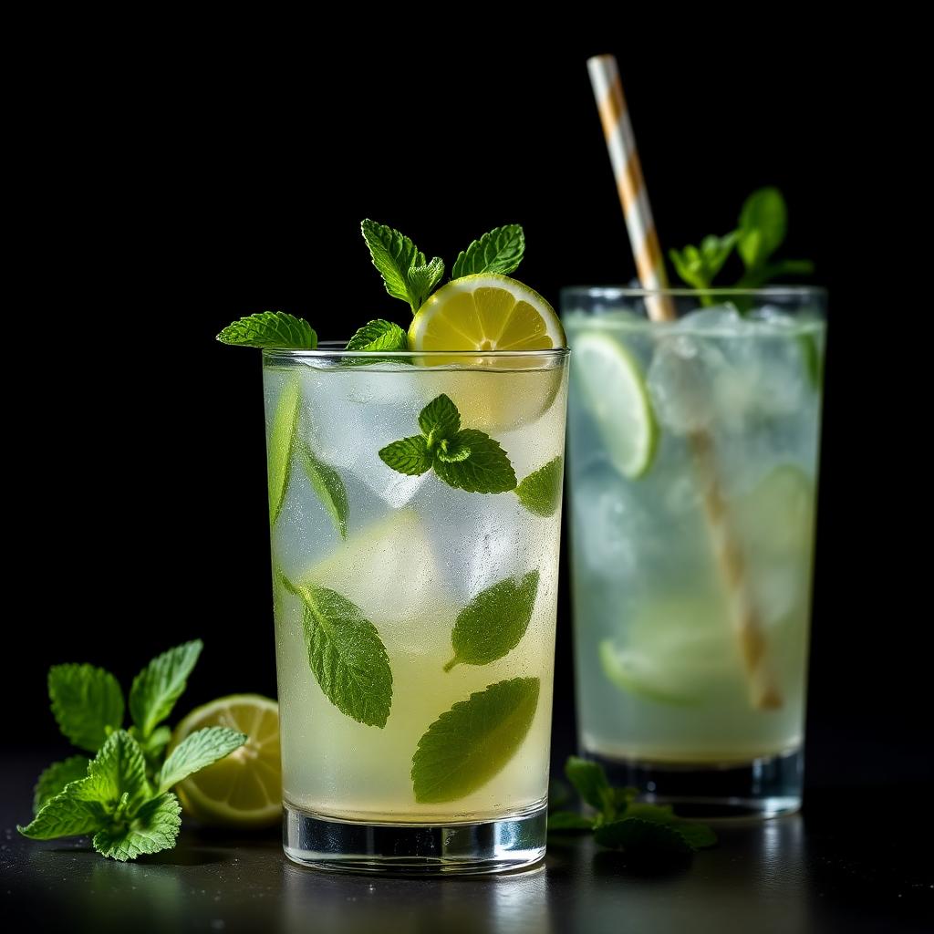 Fresh mint lemonade